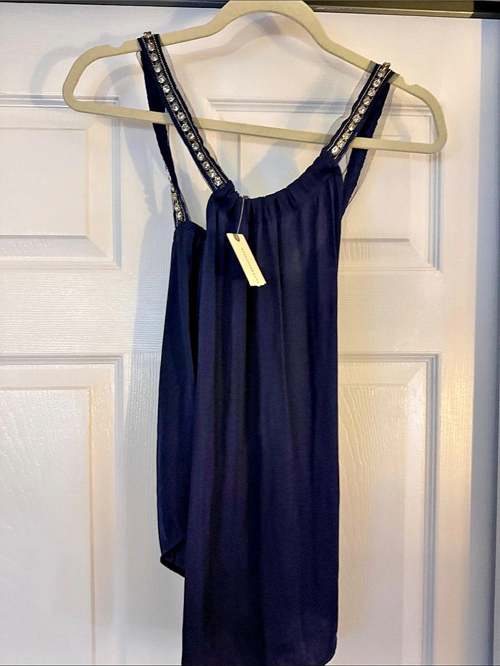 Mignon Faget Black Embellished Maxi Dress Size Medium NWT